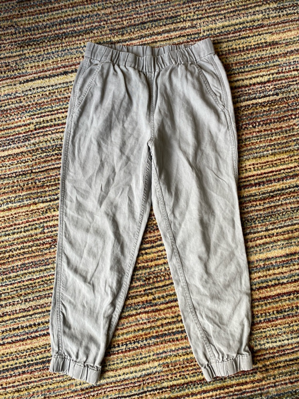 J. Crew Light Gray Elastic Waist Joggers